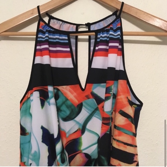 Clover Canyon Keyhole Mini Tank Dress Ink Strokes - Picture 6 of 8